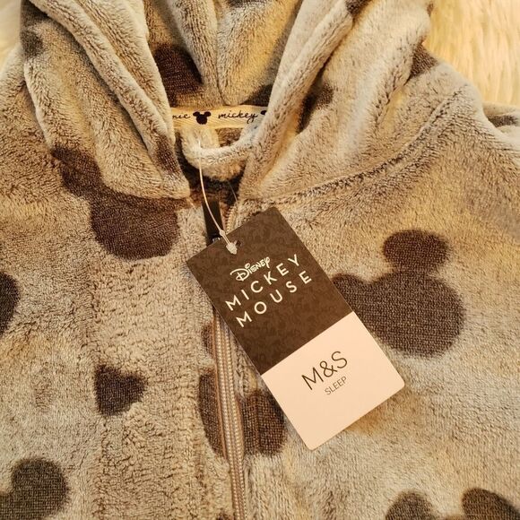 Disney's Mickey Mouse Gray Fleece Women's Hoodie - Picture 3 of 11